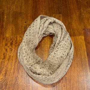 2B Bebe Tan Knit Infinity Scarf